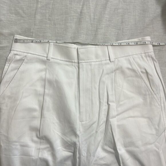 NWOT Everlane The Draper Tapered Pant in Buttersmooth White Size 14 - Picture 8 of 13